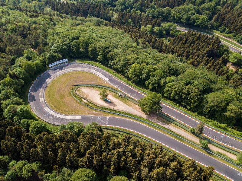 Nurburgring Nordschleife. Vista dall'alto
