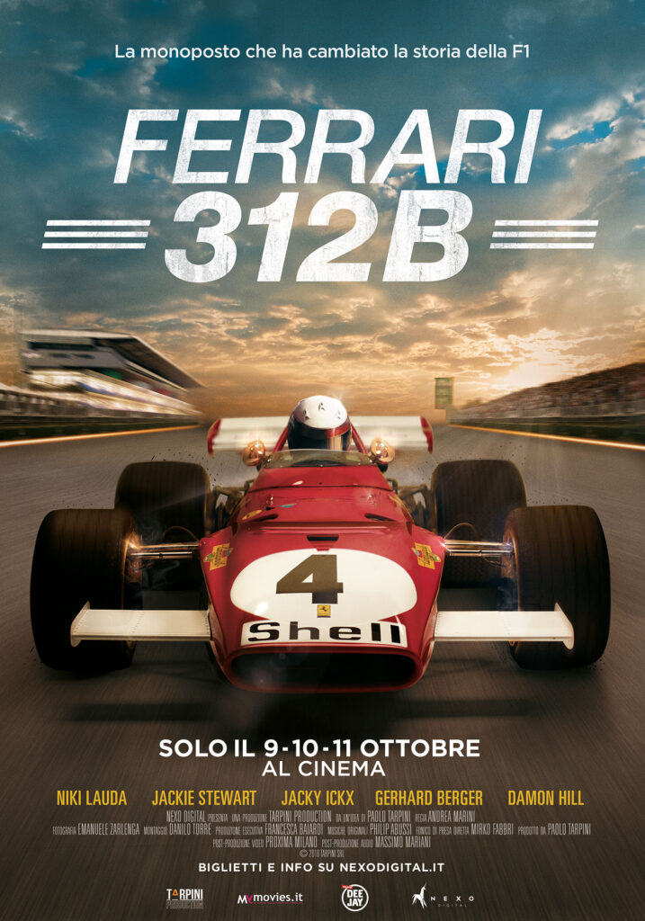 La locandina del docu film sulla Ferrari 312B