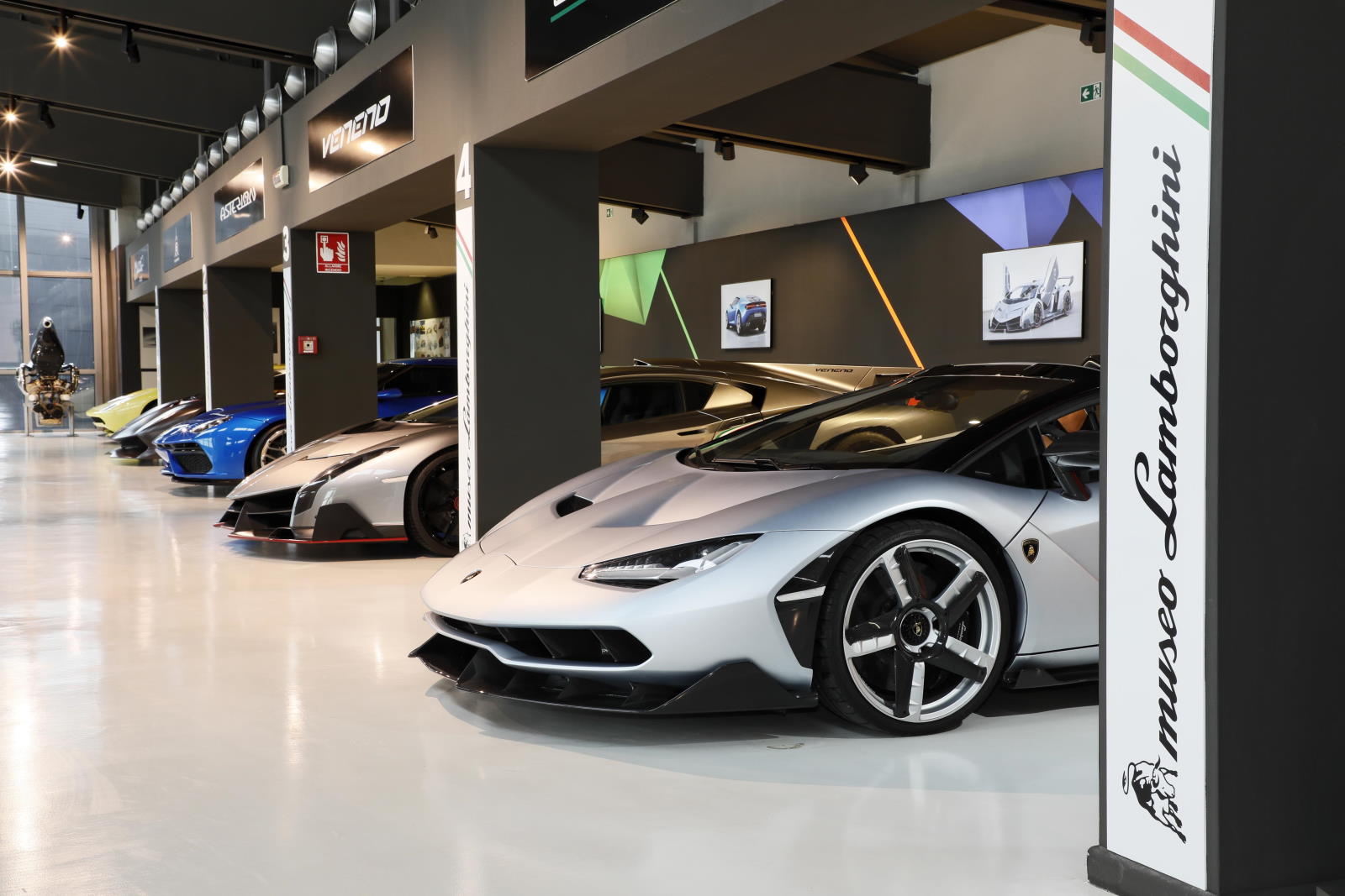 Una immagine del Museo Lamborghini